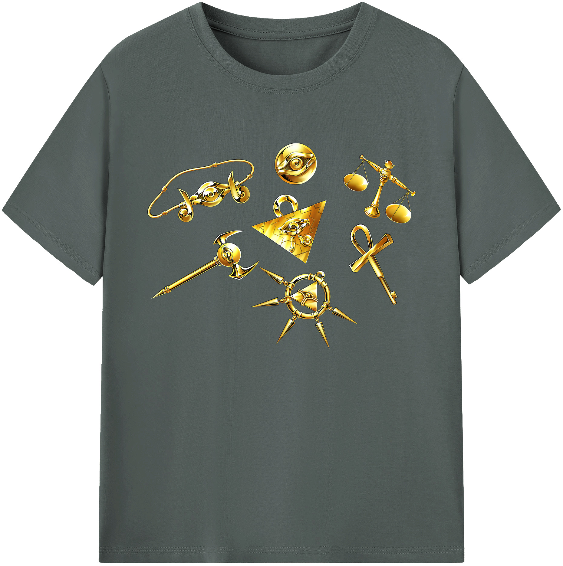 （画像用） 遊☆戯☆王 Yu-Gi-Oh! 綿100％ メンズ半袖Tシャツ｜肌触りやわらか＆通気性